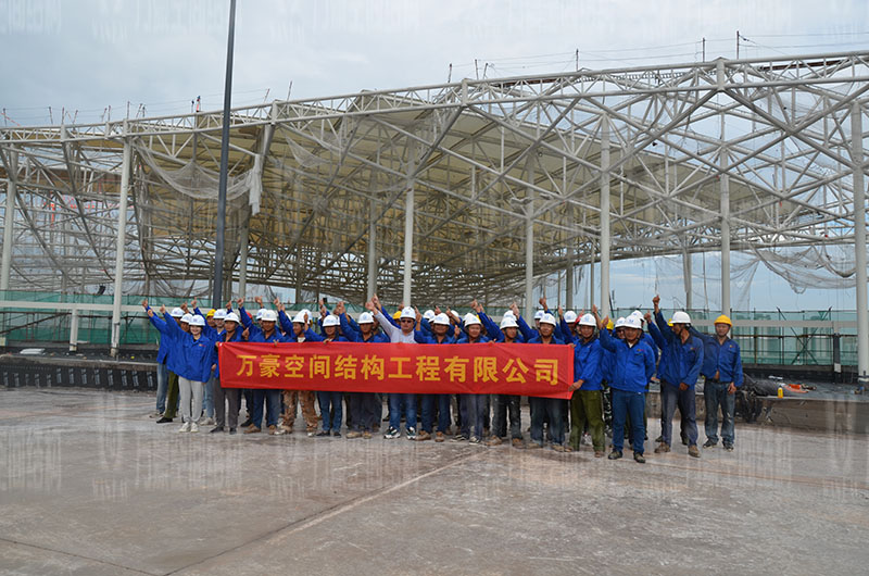 萬豪空間結(jié)構(gòu)員工到杭州亞運(yùn)會棒（壘）球體育文化中心膜結(jié)構(gòu)項(xiàng)目學(xué)習(xí)交流