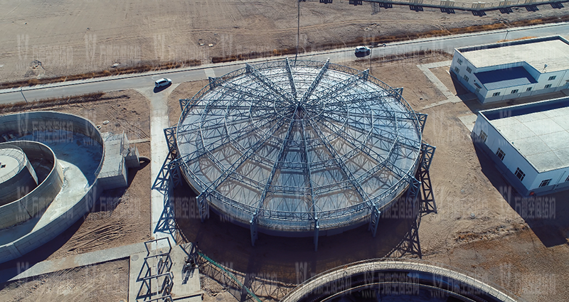 污水池反吊膜結構