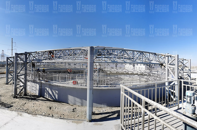 格爾木工業(yè)園污水池異型鋼結(jié)構(gòu)項目