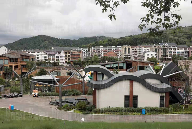 萬豪2021第8標-樂清鐵定溜溜樂園ETFE天幕及PTFE景觀傘膜結(jié)構(gòu)工程