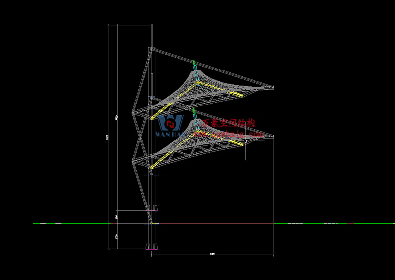 萬豪2023第5標-四川職業(yè)技術學院鋰電科技學院建設項目看臺膜結(jié)構(gòu)工程