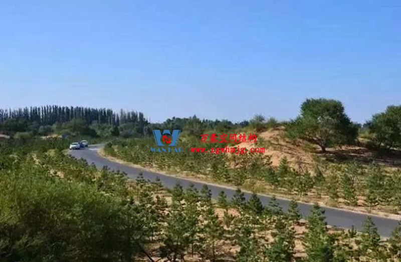 芳菲四月，共鑒美好！陜西定邊馬蓮灘沙漠公園鋼膜結(jié)構(gòu)工程最新進展播報