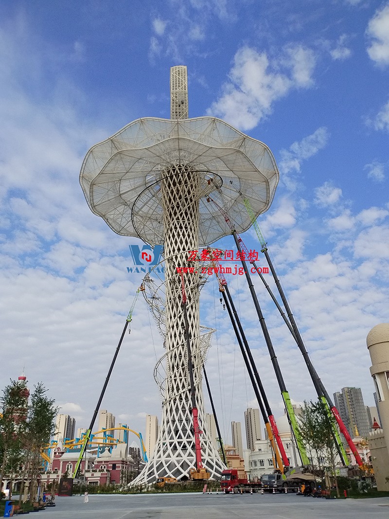 身姿輕盈，造型優(yōu)美的膜結構建筑