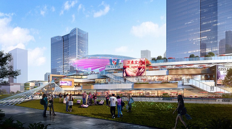 明宇廣場6號地塊商業(yè)（萬達廣場）改造項目鋼膜結構ETFE膜結構蓋頂天幕項目