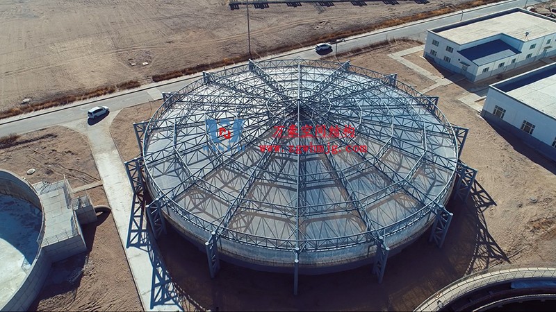 格爾木工業(yè)園ETFE膜結(jié)構(gòu)污水池加蓋工程 格爾木工業(yè)園ETFE膜結(jié)構(gòu)污水池加蓋工程