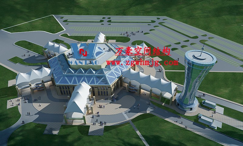 青海茶卡鹽湖天空之境集散中心鋼膜結(jié)構(gòu)項(xiàng)目