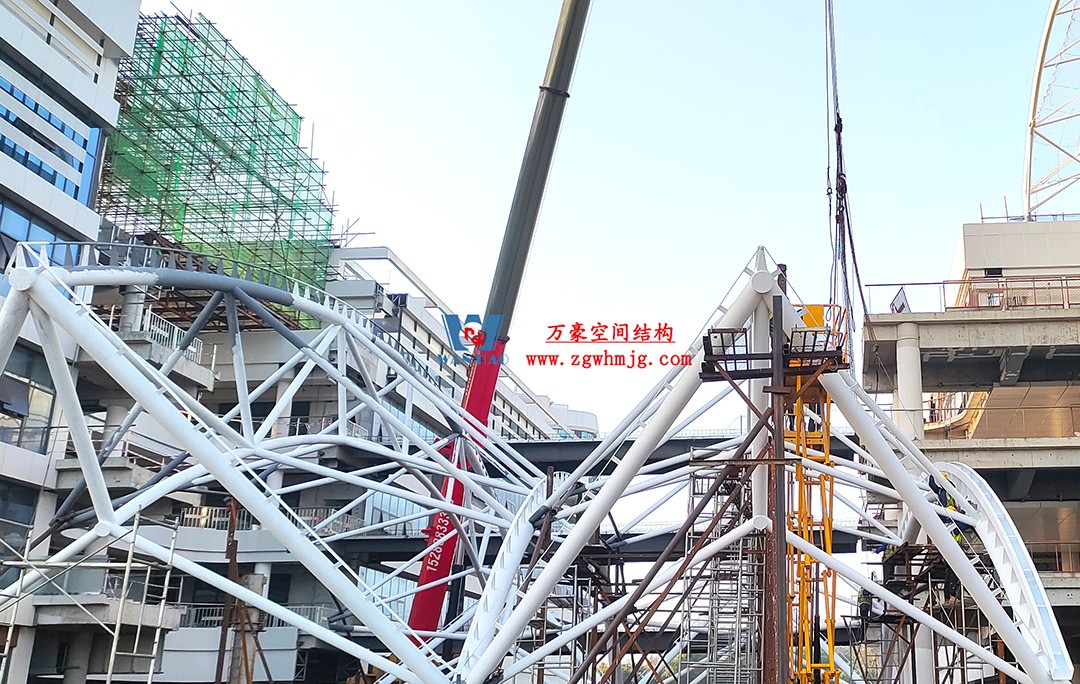 工程進(jìn)度全速推進(jìn)，PTFE膜材張拉在即！