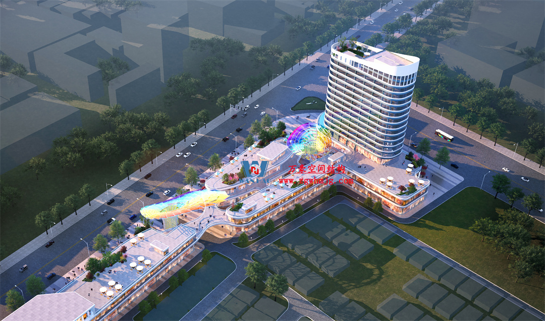 茂名總匯天街ETFE氣枕商業(yè)天幕，打造光影藝術(shù)“場景”