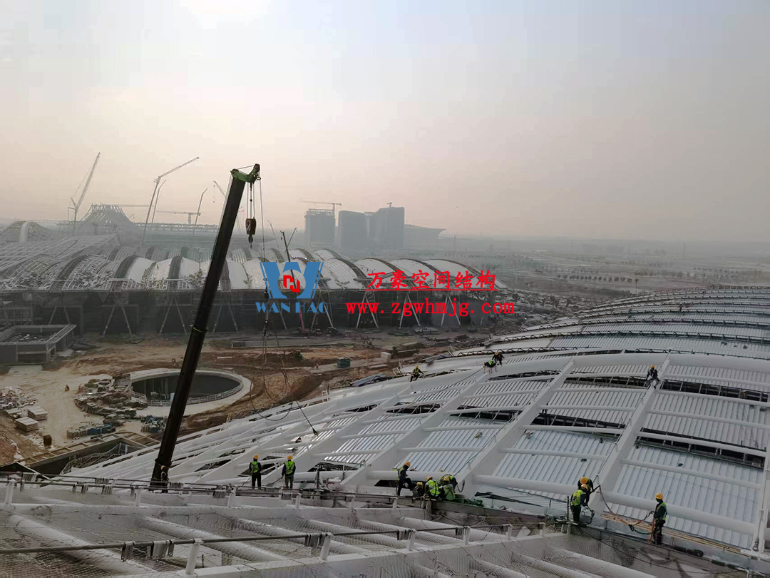 鄭州中原高鐵港數(shù)字展貿(mào)城ETFE膜結(jié)構(gòu) PTFE膜結(jié)構(gòu)項目 鄭州中原高鐵港數(shù)字展貿(mào)城ETFE膜結(jié)構(gòu) PTFE膜結(jié)構(gòu)項目