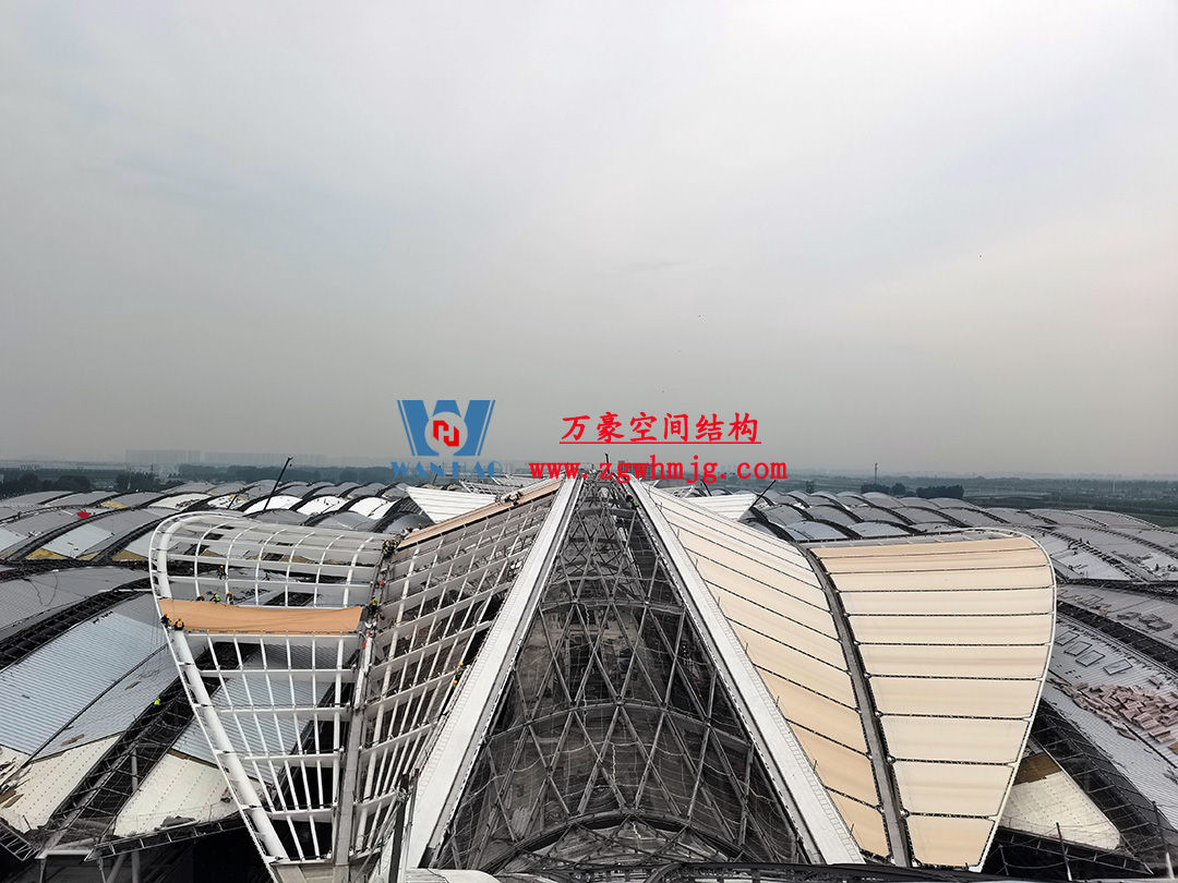 鄭州中原高鐵港數(shù)字展貿(mào)城ETFE膜結(jié)構(gòu) PTFE膜結(jié)構(gòu)項目 鄭州中原高鐵港數(shù)字展貿(mào)城ETFE膜結(jié)構(gòu) PTFE膜結(jié)構(gòu)項目