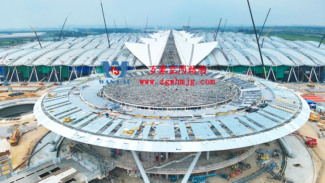 鄭州中原高鐵港數(shù)字展貿(mào)城ETFE PTFE膜結(jié)構(gòu)項(xiàng)目