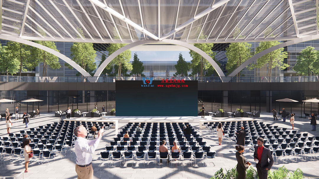 ETFE氣枕膜與雙曲面空間網(wǎng)殼結構結合是什么樣？一起來一睹真容