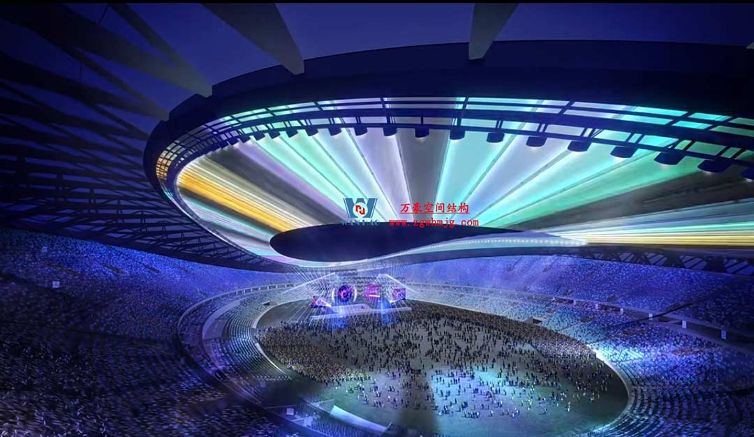 太湖之畔，華燈初上|無錫奧體中心施工加速