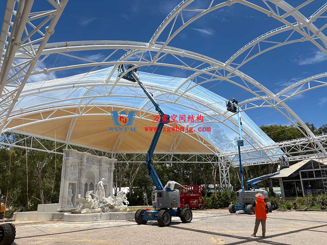 澳大利亞希望島網(wǎng)球中心PTFE膜屋面工程