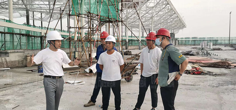 杭州亞運(yùn)會棒（壘）球體育文化中心膜結(jié)構(gòu)項(xiàng)目火熱施工中