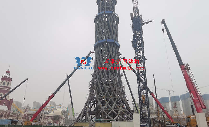 西安絲路塔ETFE索膜結(jié)構(gòu)項(xiàng)目開(kāi)始施工