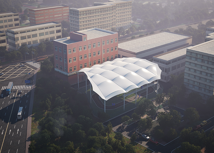 國(guó)網(wǎng)江西省電力有限公司培訓(xùn)中心實(shí)訓(xùn)基地改造PTFE膜結(jié)構(gòu)項(xiàng)目