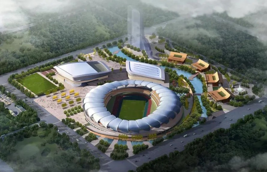 瑞麗國(guó)際文體中心緊鑼密鼓施工中，“盛世之花”即將綻放