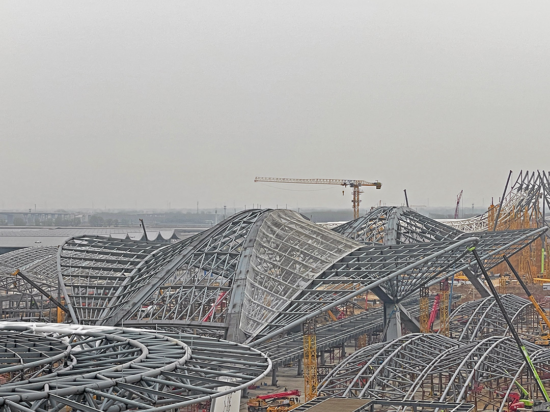鄭州中原高鐵港數(shù)字展貿(mào)城鋼結(jié)構(gòu)項(xiàng)目