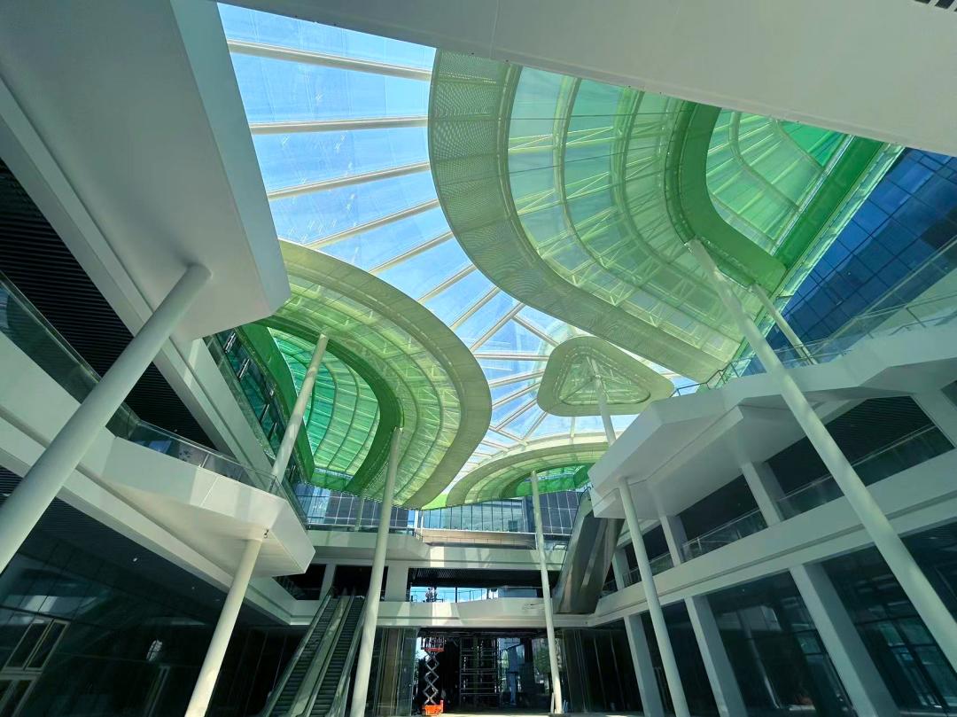 杭州爆紅新地標！鋼膜結(jié)構(gòu)茶香穹頂！