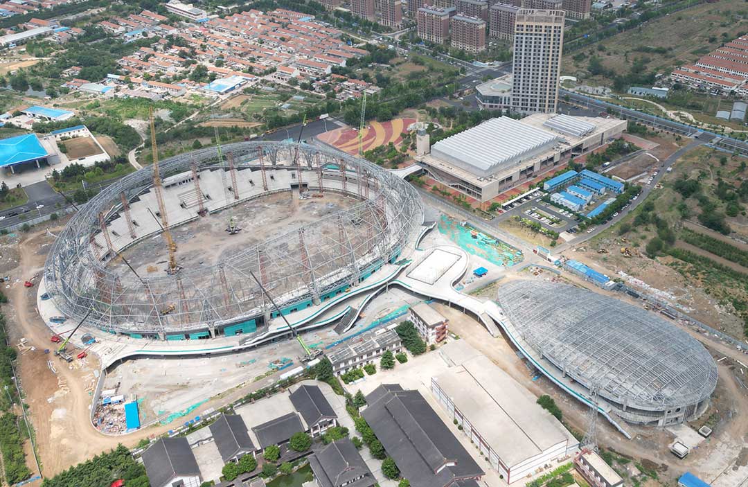 山東蓬萊體育場(chǎng)鋼結(jié)構(gòu)工程