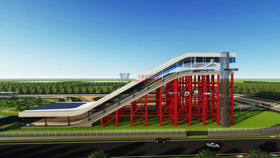 比亞迪賽車場驚現“風之翼”！又一座PTFE膜結構干拔沙坡頂棚拔地而起